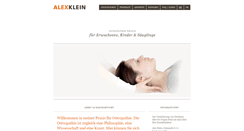 Desktop Screenshot of osteopathie-klein.ch